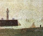 Georges Seurat End of the Seawall oil painting artist